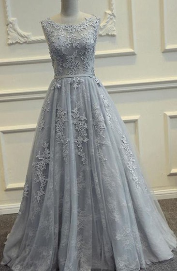 prom dresses gray