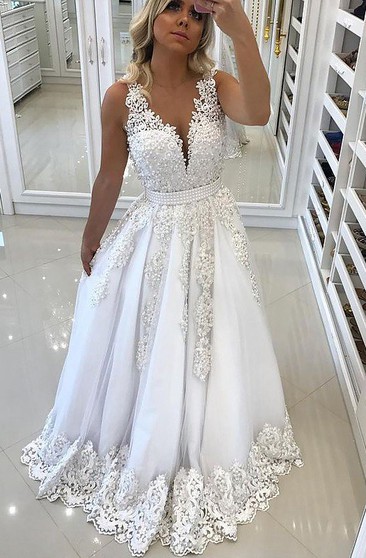 white prom dress