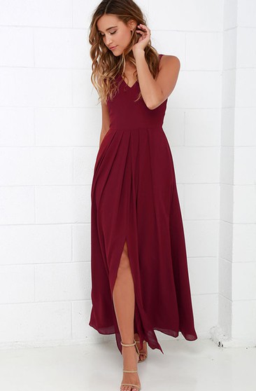 red wine color bridesmaid dresses