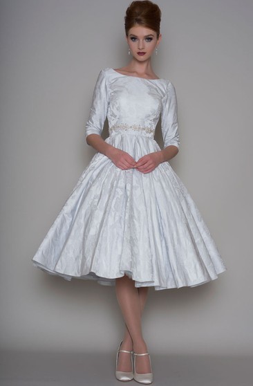 50s short wedding dress