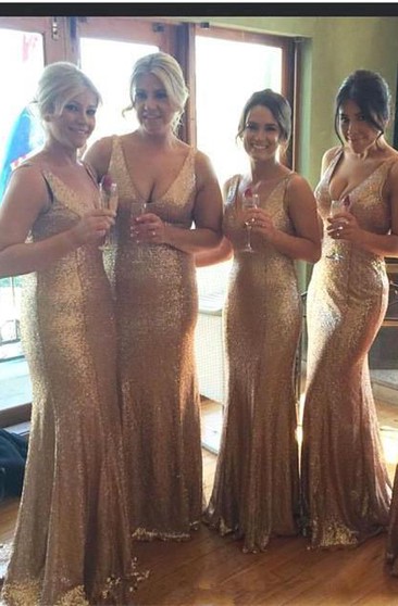 maid of honor dress gold