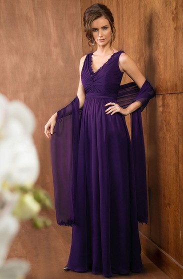 dark purple gown dress