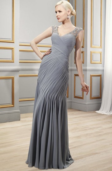 charcoal grey evening gowns