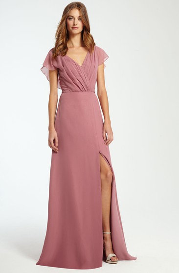 mauve bridesmaid dresses long sleeve