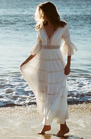 casual beach wedding dresses for older brides